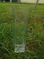 Sommerso stílusú skandináv üvegváza négyzet alakú szájnyílással