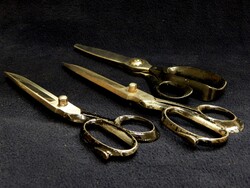 3 db antik olló egyben, kiváló és használható állapotban