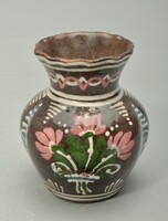 Hódmezővásárhelyi majolika váza, HMV Lázi,  1930-as évek.