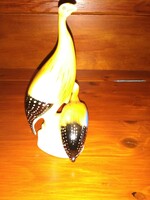 Hollóházi gyöngytyúk pár madár porcelán