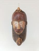 Afrikai maszk antik Fang népcsoport fa Gabon africká maska D911 545 5482