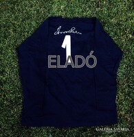 Aranycsapat Grosics Gyula Kossuth címeres emlékmeze hímzett aláírással