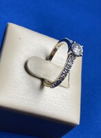 Fehérarany eljegyzési gyűrű  Briliáns kövekkel!