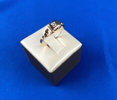 Rozè arany gyűrű briliáns kővel!