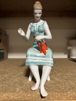  Hollóházi – Paprika fűző nő porcelán figura – AKCIÓ leírásban