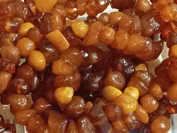 Extra hosszú eredeti borostyán nyaklánc. 199 cm.