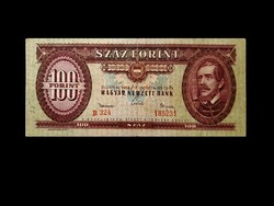 100 FORINTOS - 1962 - KÁDÁR CÍMERREL ..6. sorozatból - nagyon szép!