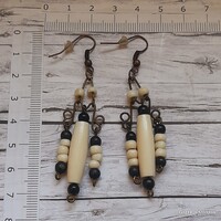 Kézműves csont fülbevaló