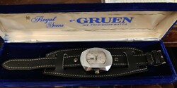 Gruen Grand Prix De Luxe Férfi karóra. 1960-1970. Működési videó.
