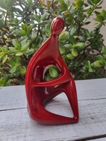 Mid Century_Zsolnay_Török János Hangulat_ökörvérmázas kerámia_jelzetlen!