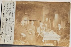 Történelmi fotólap – 1910-es évek, úri társaság teázás közben