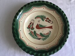 Népi kerámia falitányér 30cm.