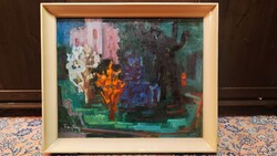 Freytag Zoltán: Zsennyei kép / Képcsarnokos / 60x50 cm