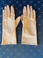 Light Pink Shade White Jersey Gloves. Formerly Bridal.