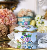 Herendi Viktória VBO mintás cukortartó, vitrin állapotban