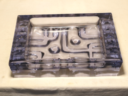 Vladislav Urban Cseh üveg asztalközép, Sklo Union