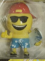 Retro műanyag Imoji figura, eredeti bontatlan csomagolásban