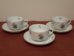Herendi 1942-es tulipáncsokros teás csészék