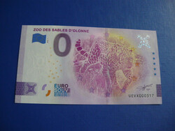 FRANCIAORSZÁG 0 EURO 2022 LEOPÁRD! UNC! RITKA EMLÉK PAPÍRPÉNZ!