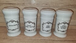 PORCELÁN PATIKAI,GYÓGYSZERES TÉGELYEK