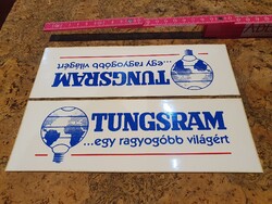 Retro nagyméretű szigorú tungsram matrica levonó trafikárú villanykörte fényszóró