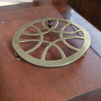 Szép antik réz alátét (15,5x3 cm)