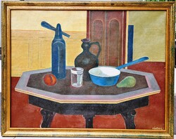 Kántor Lajos -Csendélet barna korsóval-