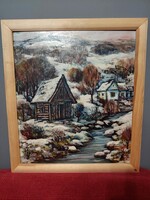 Festmény Csók István aláírással