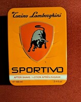 Ritkább Lamborghini Sportivo pléh doboz gyújtóknek 16x12 cm.