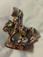 Ló jelenetes  kerámia 15 cm