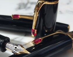 MontBlanc rubin-arany golyóstoll -ceruza- töltőtoll