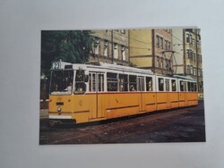 A BKV Rt. 1311 pályaszámú Ipari csuklós villamosa - 23-as villamos a Vajda Péter utcában -  képeslap