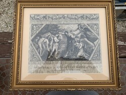 Jézus megkeresztelését ábrázolja Keresztelő Szent János által a Jordán folyóban.