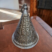Pompás antik ezüstözött melegen tartó fedő (22,5x18 cm)