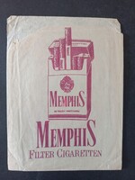Régi papirtasak Memphis cigaretta felirattal