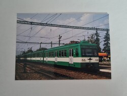 A BKV Rt. M X típusú 863 pályaszámú HÉV vonata Ráckeve végállomáson 2002. aug. 30-án-színes képeslap