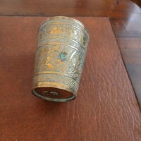 Szép régi réz pohár II. (5,9x5 cm)