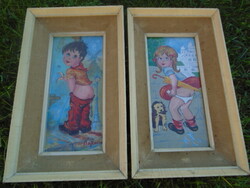 Hires  festő m..anno Jugoszláviából  Stojkov 47 x27 cm