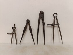 Antik körző szerszám mérnöki eszköz 4 darab írószer 333 5402