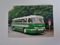 IKARUS 55-ös típusú távolsági autóbusz Székesfehérvárott, 2001. május 10-én-színes képeslap