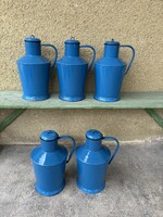 Jászkiséri belül hibátlan Zománcozott Zománcos  kék Ceglédi kanna kanta nosztalgia paraszti falusi