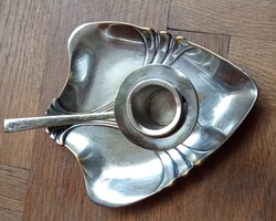 WMF szecessziós gyertyatartó ezüstözött fémből, 1895-1903 közötti