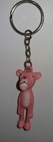 Retro trafikáru bazáráru gumi PINK PANTHER - RÓZSASZÍN PÁRDUC figurás kulcstartó 5cm képek szerint 2