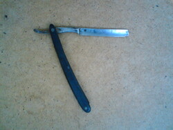 Régi  nyeles borotva fa nyéllel