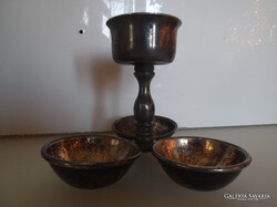 EZÜSTÖZÖTT - DZSEM TARTÓ - ALKUKÉPES - ANTIK - 15 x 12 x,5 cm - HIBÁTLAN