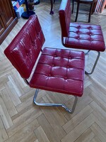 6 darab Bauhaus stílusú Cesca székek Marcel Breuer terv, felújítando állapotban