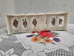 Full retro pókerkártyás bontatlan pohárkészlet az 1980-as éveből