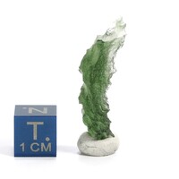 RITKA Moldavit tektit - A+++ legjobb minőség, Besednice, kiváló szoborszerű alak