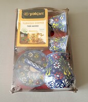 Törökország - Antalya kávéskészlet fa tálcával