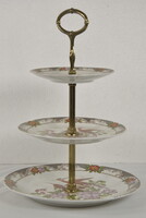 Csehszlovák porcelán emeletes torta állvány A032